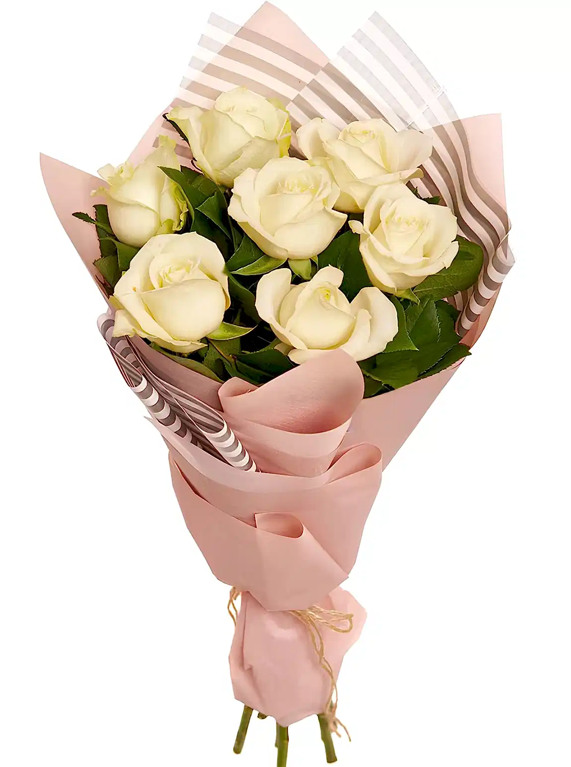 7 Adet Beyaz Gül Buketi