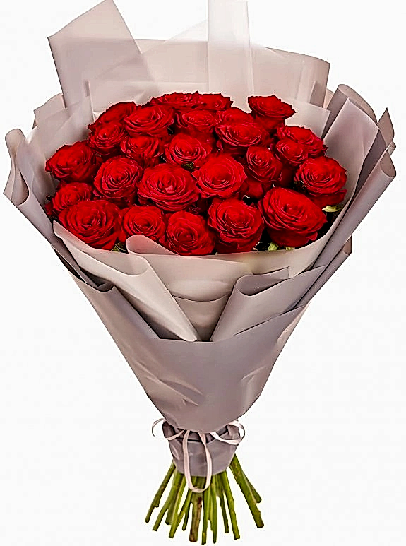 25 Adet Kırmızı Gül Buketi