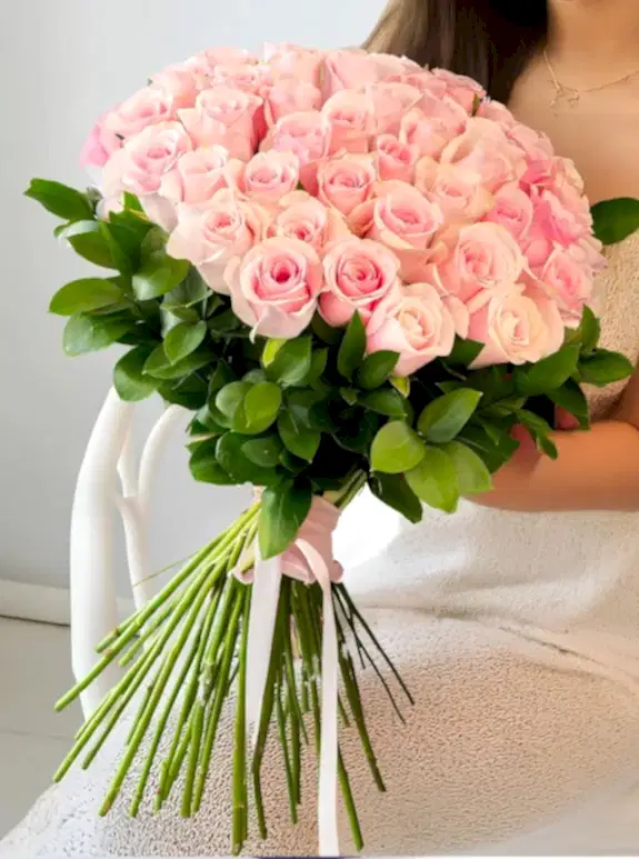35 Tane Pembe Gül Buketi