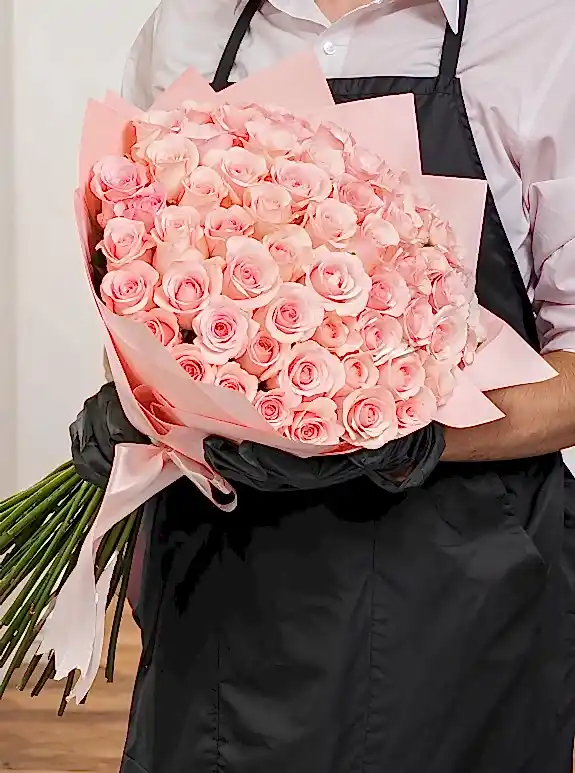 40 Tane Pembe Gül Buketi