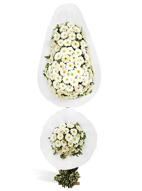 Beyaz Soft Görünümlü Çelenk