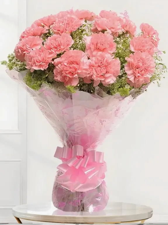 Büyük Boy Pembe Karanfil Buketi