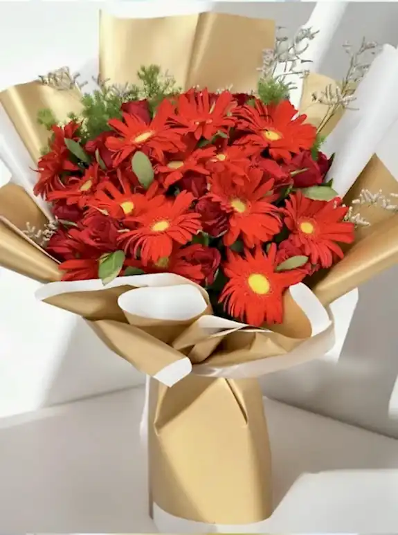 Kırmızı Gerbera Buketi