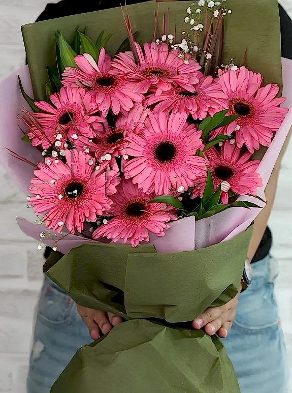 Pembe Gerbera Buketi