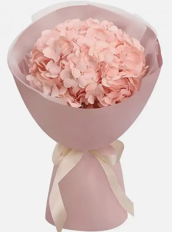 Pembe Ortanca Buketi