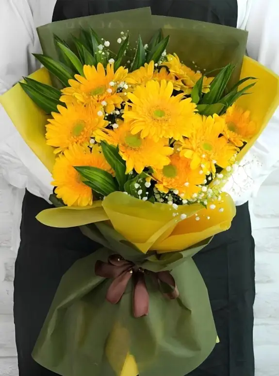Sarı Gerbera Buketi