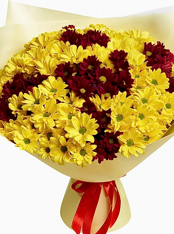 Sarı ve Kırmızı Buket