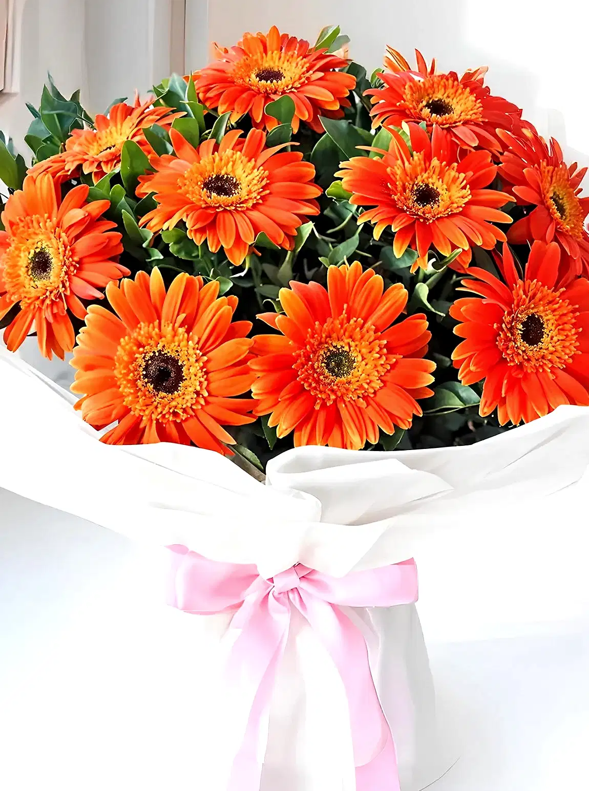 Turuncu Gerbera Buketi